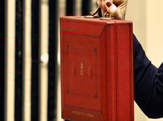 Chancellors red briefcase