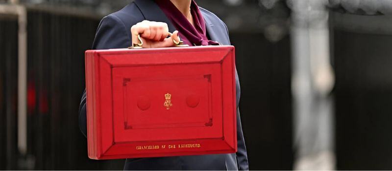 Red briefcase of Chancellor