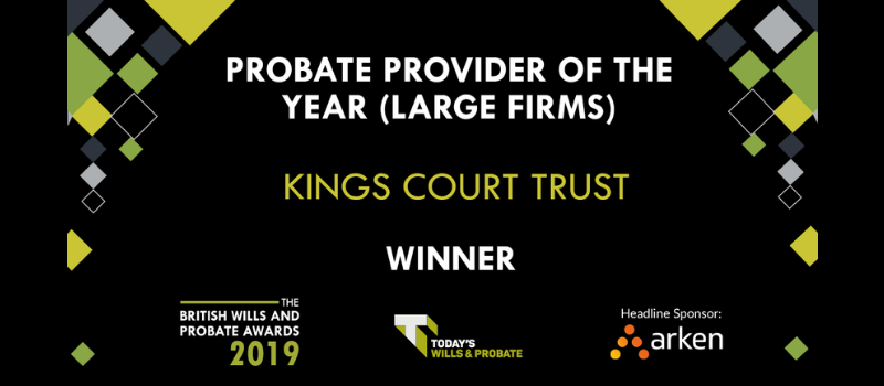 Kings Court Trust named probate provider of the year